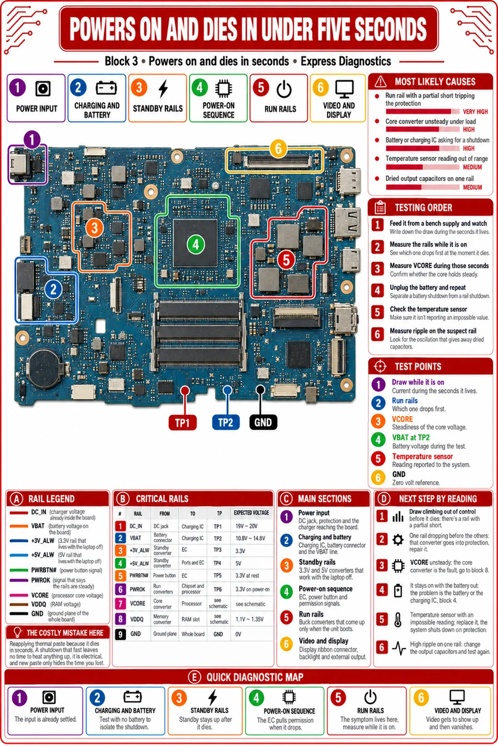 Diagnostic sheet, no picture